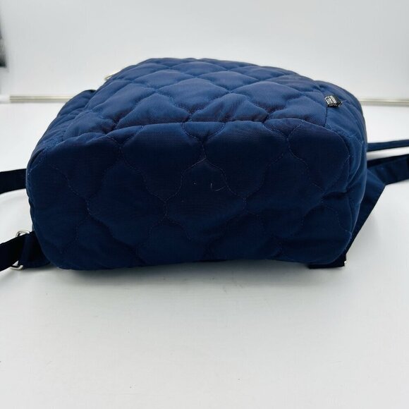 Cinda B Backpack Quilted Blue Geometric Medium Multi Pocket Nylon main image 11